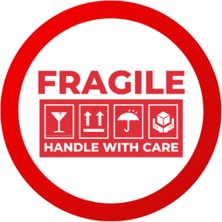 Fragile Sticker Kargo Etiketi 7X7CM 20 Adet