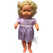 Büyük Boy Türkçe Konuşan Sarı Saçlı Et Bebek Oyuncak (60 Cm)