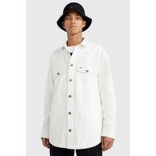 Tommy Jeans Erkek Beyaz Gömlek ( Model Kodu : DM0DM15410 )