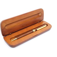 Alvo Store Buğz Ahşap Kutulu Tükenmez Kalem Model 4