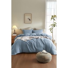 Valoroso Tekstil %100 Pamuk Müslin Nevresim Takımı Lastikli Çarşaflı Yastık Kılıflı Tek Kişilik