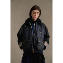 Barbour Kearton Yağlı Ceket NY71 Royal Navy/black/dress Tartan