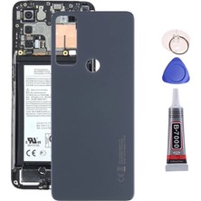 Yedcom TCL 20SE Siyah Arka Pil Batarya Kapağı Arka Kapak Yapıştırıcı Ve Tamir Seti Set