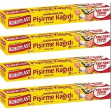 Koroplast Hazır Kesilmiş Pişirme Kağıdı 16 Yaprak 4 Adet