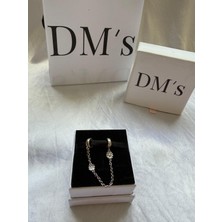 DMs Silver Papatyalar Güvenlik Zinciri Gümüş Charm'ı