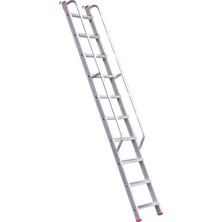 Düz Basamaklı Korkuluklu Merdiven 3 Metre 10 Basamaklı