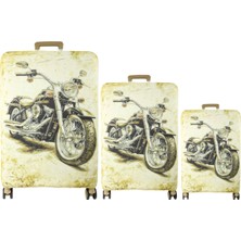 My Saraciye (MY#153 Motor) Valizler Için Kılıf Seti (Kabin Orta ve büyük)