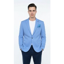 Erkek Slim Fit Blazer Ceket – Plus Scorpion Tek Düğmeli Spor & Klasik Kombin