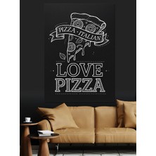 Artmeg Pizza Aşkı Sonsuz Lezzet Dekoratif Kanvas - Mdf Ahşap Tablo