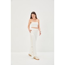 Allyco Çıtçıt Düğmeli Regular Örme Pantolon