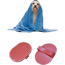 Mytechcat® Ergonomik Masajlı Evcil Hayvan Kedi Köpek Yıkama Fırçası Aparatı