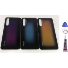 Yedcom Realme 6 Pro Mavi Arka Pil Batarya Kapağı Arka Kapak Yapıştırıcı Ve Tamir Seti Set