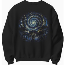 Yıldızlı Gece Temalı Sweatshirt