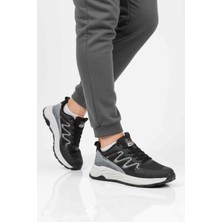 Walkway Siyah Buz Bağcıklı Erkek Spor Ayakkabı