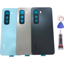 Yedcom İnfinix Hot 50 Pro Siyah Arka Pil Batarya Kapağı Arka Kapak Yapıştırıcı Ve Tamir Seti Set