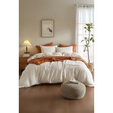 Valoroso Tekstil %100 Pamuk Müslin Nevresim Takımı Lastikli Çarşaflı 2 Yastık Kılıflı Çift Kişilik