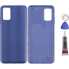 Yedcom Samsung A03S Mavi Uyumlu Arka Pil Batarya Kapağı Arka Kapak Yapıştırıcı Ve Tamir Seti Set