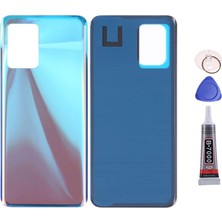 Yedcom Xiaomi Redmi K50 Mavi Arka Pil Batarya Kapağı Arka Kapak Yapıştırıcı Ve Tamir Seti Set