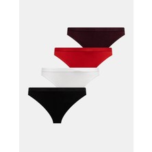 Calvin Klein Kadın Marka Logolu Elastik Bel Bantlı Çok Renkli Külot Set LV00QD5360 31Y