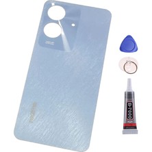 Yedcom Realme note 60 Mavi Arka Pil Batarya Kapağı Arka Kapak Yapıştırıcı Ve Tamir Seti Set