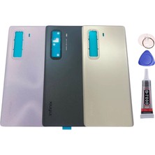 Yedcom İnfinix Hot 50 Pro Plus Mor Arka Pil Batarya Kapağı Arka Kapak Yapıştırıcı Ve Tamir Seti Set