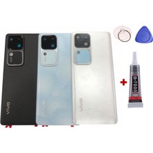 Yedcom Vivo V30 Beyaz Arka Pil Batarya Kapağı Arka Kapak Yapıştırıcı ve Tamir Seti Set