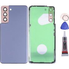 Yedcom Samsung S21 Mor Uyumlu Arka Pil Batarya Kapağı Arka Kapak Yapıştırıcı Ve Tamir Seti Set