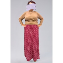 She Best Parçalı Uzun Namaz Etek, Viskon Çıtır 8 Parça Uzun Kadın Etek