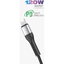 Lucatech iPhone 12 Uyumlu Pd Lightning Hızlı Şarj Kablosu 2 mt