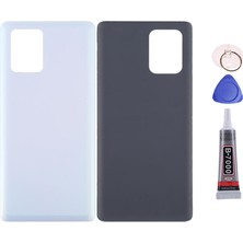 Yedcom Samsung S10 LİTE Beyaz Uyumlu Arka Pil Batarya Kapağı Arka Kapak Yapıştırıcı Ve Tamir Seti Set