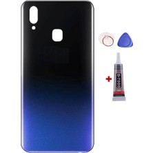 Yedcom Vivo Y91 Siyah Arka Pil Batarya Kapağı Arka Kapak Yapıştırıcı ve Tamir Seti Set