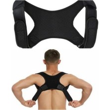 Özbience Unisex Siyah Ayarlanabilir Dik Duruş Destekleyici Korse