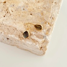 Vesce Atelier Yanardöner Labradorit Damla Küpe