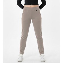 Axxel Kadın Bej 2 Iplik Eşofman Alt Cepli Klasik PAÇA-P376