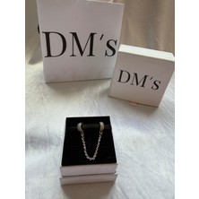DMs Silver Ilham Güvenlik Zinciri Gümüş Charm'ı
