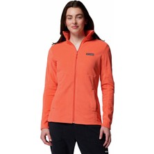 Columbia Kadın Marka Logolu Full Fermuarlı Kışlık Kullanıma Uygun Turuncu Polar 1938041864 864