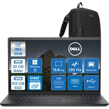 Dell Pro 15 Essential Intel Core I5 1334U 4.6ghz 32GB Ddr5 512GB SSD Windows 11 Pro 15.6" FHD(1920X1080) 120HZ Wva IPS Taşınabilir Bilgisayar PV152501334UP12 + Zetta Çanta