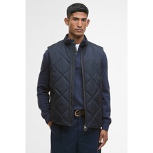 Barbour City Harrington Kapitone Yelek NY91 Navy