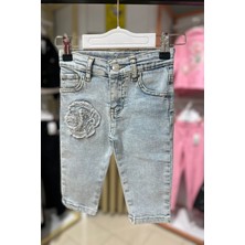 Jena by Miniks Güllü Taşlı Bebe Pantolon - Mavi