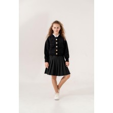 Loco Loco Sakallı Kız Ceket - Siyah