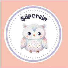 Süpersin Stickerı Etiketi 4X4CM 35 Adet