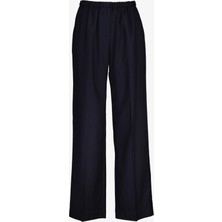 Gant Kadın Lacivert Relaxed Fit Yün Pantolon 4150368.433