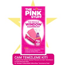 The Pink Stuff Mucizevi Cam Temizleme Seti (Cam Temizleyici 850ML + Özel Cam Silme Aparatı + 2 Adet Cam Pedi )