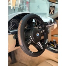 Yerli Üretim  Geçmeli Direksiyon Kılıfı Kahve