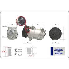 Gua 51335 Klima Kompresörü Sıfır Ürün Renault Megane I 96> Scenıc I 96> Megane Iı 02>08 Scenıc Iı 02>08 Qash Qaı J10 06>13 1.4 K4J 1.5dci K9K 1.6 K4M 1.9dci F9Q 2.0 F4R 12V 6 Kanal 125MM 8200316164-77