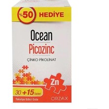 Orzax Ocean Picozinc Takviye Edici Gıda 30 + 15 Tablet