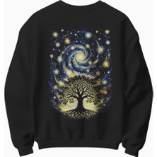 Yıldızlı Gece Temalı Sweatshirt