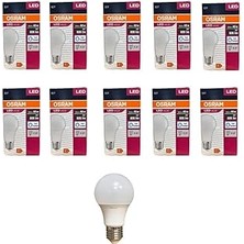 SanalAMCA Store Osram 8.5 Watt LED Ampul 6500K Beyaz E27-10 Adet