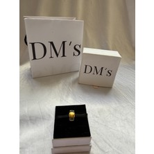 DMs Silver Sarı Mini Murano Gümüş Charm'ı