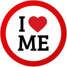 I Love Me Sticker 12X12CM